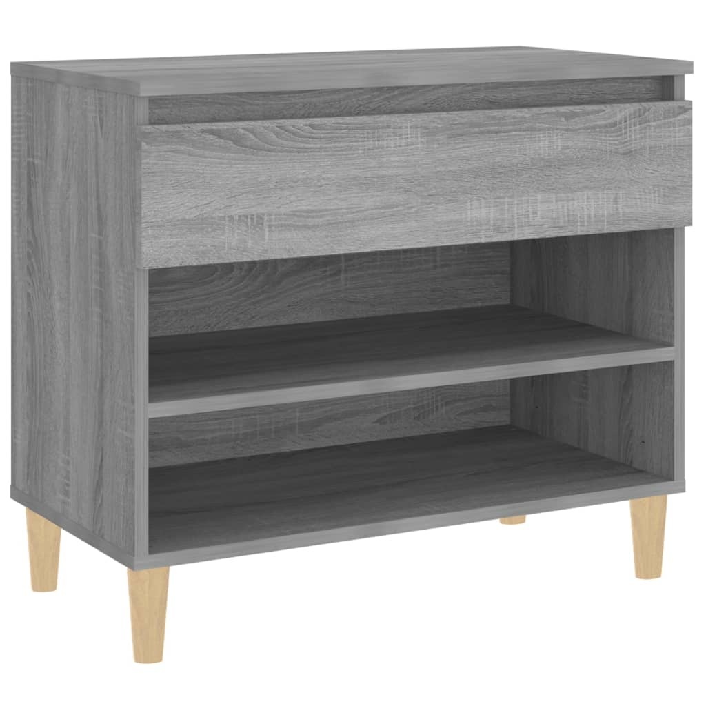 VidaXL Schoenenkast 70x36x60 cm bewerkt hout sonoma grijs