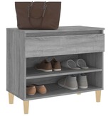 VidaXL Schoenenkast 70x36x60 cm bewerkt hout sonoma grijs