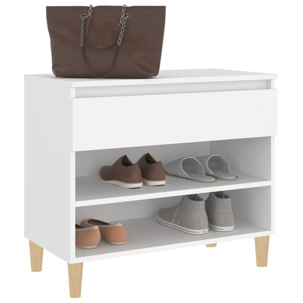 VidaXL Schoenenkast 70x36x60 cm bewerkt hout wit