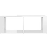 vidaXL Salontafel 100x50x36 cm bewerkt hout hoogglans wit