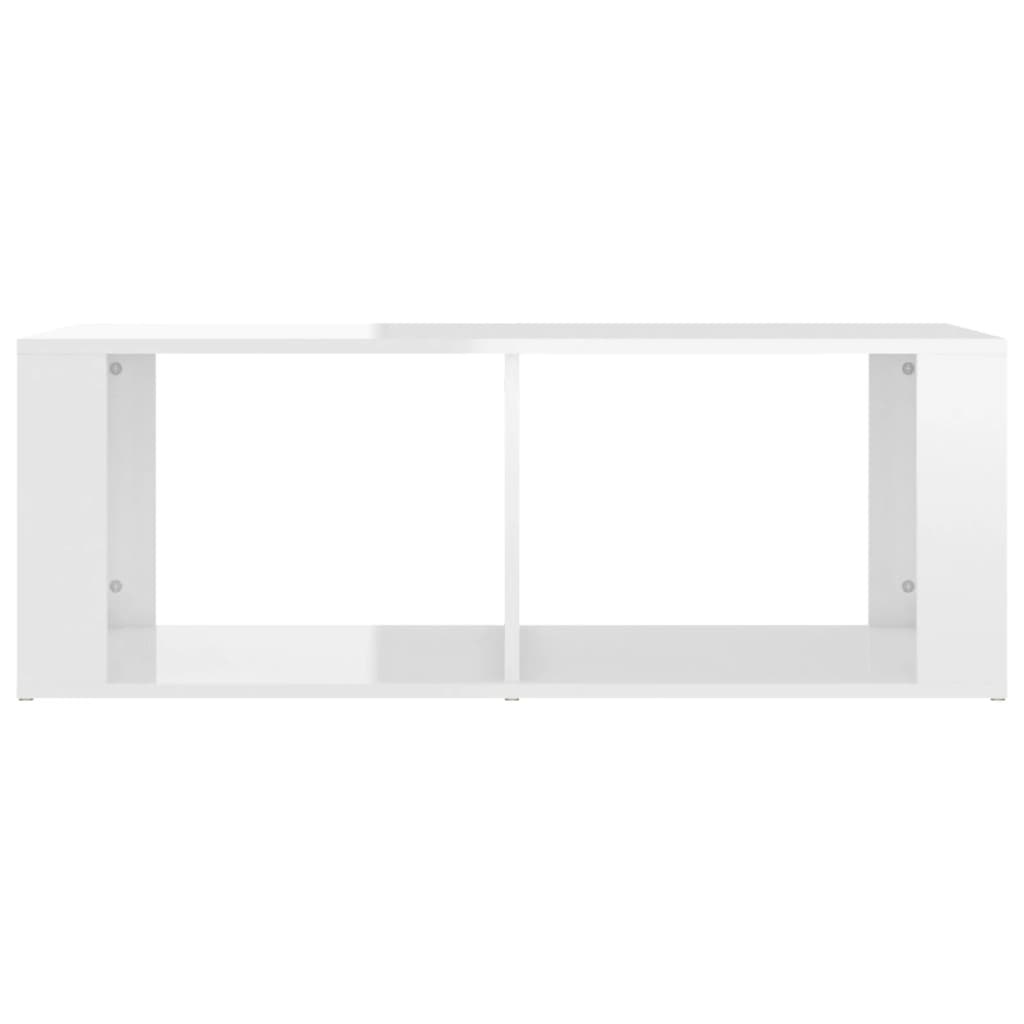 vidaXL Salontafel 100x50x36 cm bewerkt hout hoogglans wit