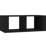 VidaXL Salontafel 100x50x36 cm bewerkt hout zwart
