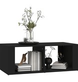 VidaXL Salontafel 100x50x36 cm bewerkt hout zwart