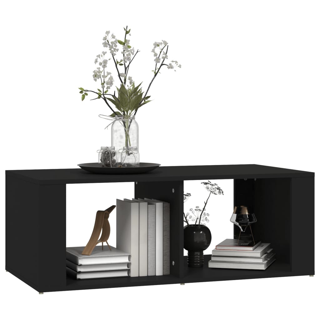 VidaXL Salontafel 100x50x36 cm bewerkt hout zwart