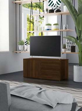 VidaXL Tv-meubel 80x34x36 cm bewerkt hout bruineikenkleurig
