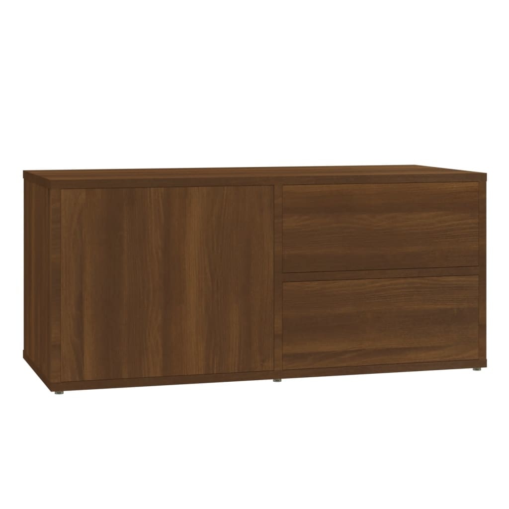 VidaXL Tv-meubel 80x34x36 cm bewerkt hout bruineikenkleurig