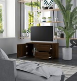 VidaXL Tv-meubel 80x34x36 cm bewerkt hout bruineikenkleurig