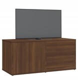 VidaXL Tv-meubel 80x34x36 cm bewerkt hout bruineikenkleurig