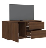 VidaXL Tv-meubel 80x34x36 cm bewerkt hout bruineikenkleurig