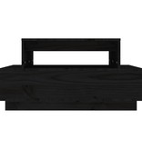 VidaXL Salontafel 80x55x40,5 cm massief grenenhout zwart