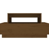 VidaXL Salontafel 80x55x40,5 cm massief grenenhout honingbruin