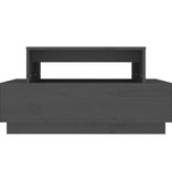 VidaXL Salontafel 80x55x40,5 cm massief grenenhout grijs