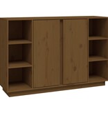 VidaXL Dressoir 120x35x80 cm massief grenenhout honingbruin