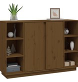 VidaXL Dressoir 120x35x80 cm massief grenenhout honingbruin