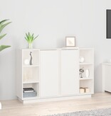 VidaXL Dressoir 120x35x80 cm massief grenenhout wit