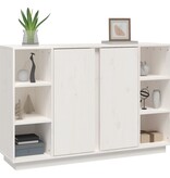 VidaXL Dressoir 120x35x80 cm massief grenenhout wit