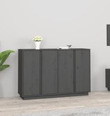 VidaXL Dressoir 120x35x80 cm massief grenenhout grijs