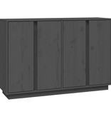 VidaXL Dressoir 120x35x80 cm massief grenenhout grijs