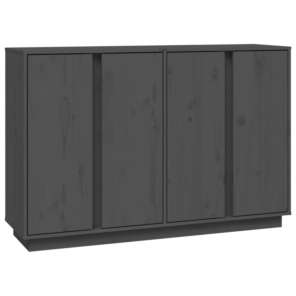 VidaXL Dressoir 120x35x80 cm massief grenenhout grijs