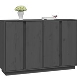 VidaXL Dressoir 120x35x80 cm massief grenenhout grijs