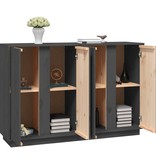 VidaXL Dressoir 120x35x80 cm massief grenenhout grijs