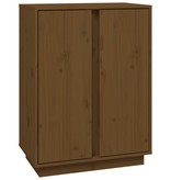 VidaXL Dressoir 60x35x80 cm massief grenenhout honingbruin
