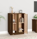 VidaXL Dressoir 60x35x80 cm massief grenenhout honingbruin