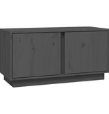 VidaXL Tv-meubel 80x35x40,5 cm massief grenenhout grijs