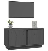 VidaXL Tv-meubel 80x35x40,5 cm massief grenenhout grijs