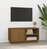 VidaXL Tv-meubel 80x35x40,5 cm massief grenenhout honingbruin
