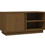 VidaXL Tv-meubel 80x35x40,5 cm massief grenenhout honingbruin