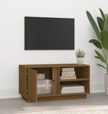 VidaXL Tv-meubel 80x35x40,5 cm massief grenenhout honingbruin