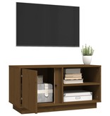 VidaXL Tv-meubel 80x35x40,5 cm massief grenenhout honingbruin