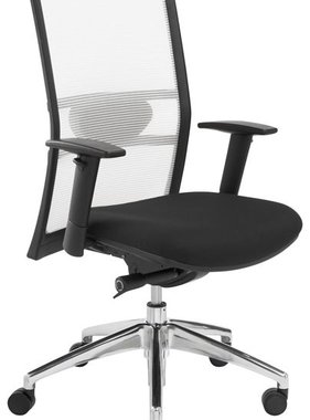 Bureaustoel wit/zwart 1514