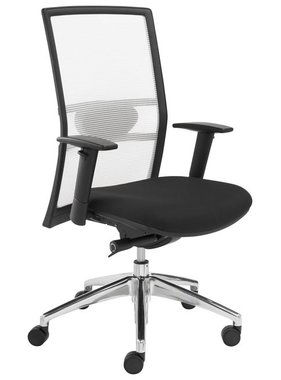 Bureaustoel wit/zwart 1514