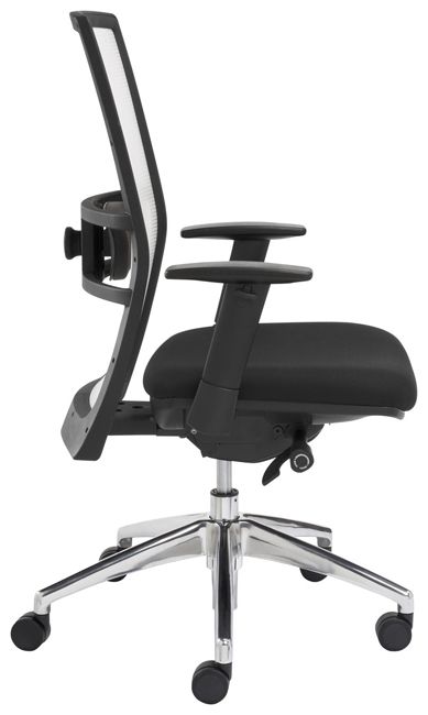 Bureaustoel wit/zwart 1514