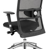 Bureaustoel wit/zwart 1514