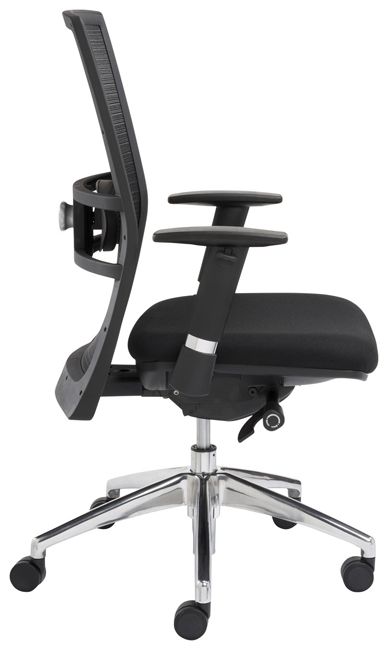 Bureaustoel wit/zwart 1514