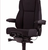 KantoormeubelenPlus 24-uurs bureaustoel A381, zwart stof