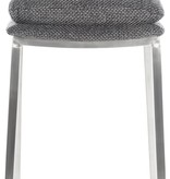 KantoormeubelenPlus Barkruk Marseille Stof RVS