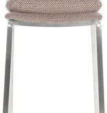 KantoormeubelenPlus Barkruk Marseille Stof RVS