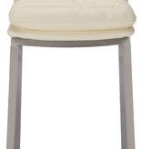 KantoormeubelenPlus Barkruk Marseille Kunstleer RVS