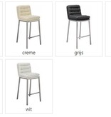 KantoormeubelenPlus Barkruk Marseille Kunstleer RVS