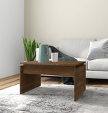 VidaXL Salontafel 68x50x38 cm bewerkt hout bruineikenkleurig