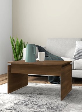 VidaXL Salontafel 68x50x38 cm bewerkt hout bruineikenkleurig