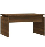 VidaXL Salontafel 68x50x38 cm bewerkt hout bruineikenkleurig