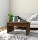 VidaXL Salontafel 68x50x38 cm bewerkt hout bruineikenkleurig