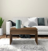 VidaXL Salontafel 68x50x38 cm bewerkt hout bruineikenkleurig