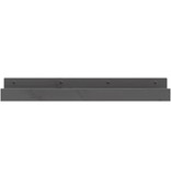 VidaXL Wandschappen 2 st 80x12x9 cm massief grenenhout grijs