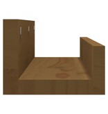 VidaXL Wandschappen 2 st 50x12x9 cm massief grenenhout honingbruin